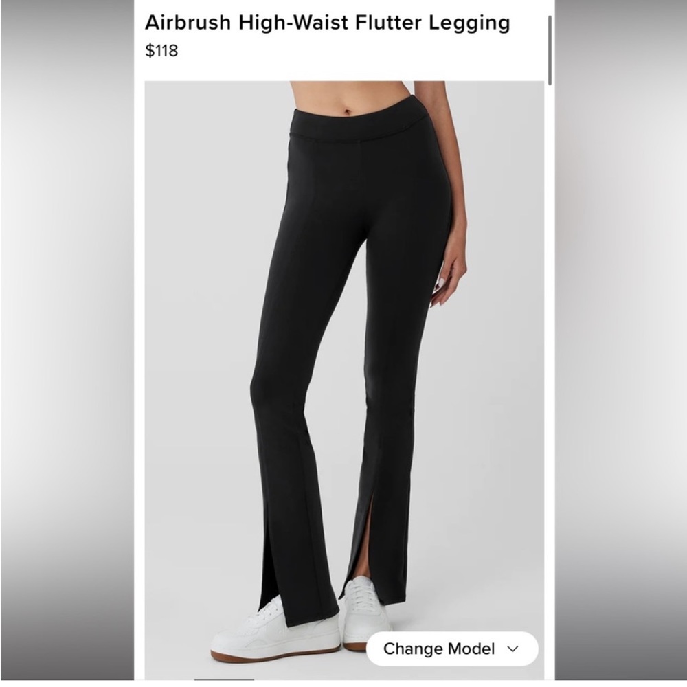 Alo Airbrush Flutter Legging Split Front - Picture 4 of 16